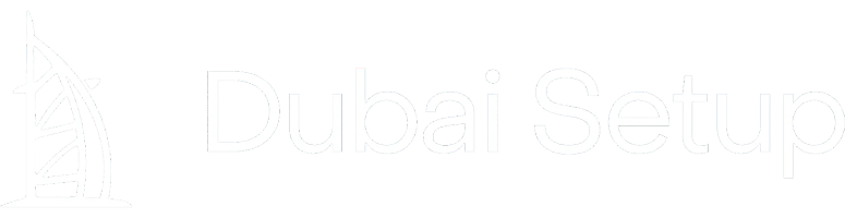 dubai setup logo white