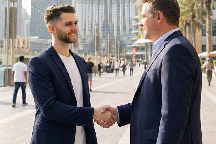CK business handshake Dubai